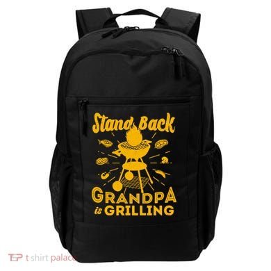 Stand Back Grandpa Is Grilling Backpack