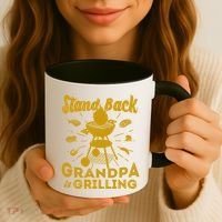 Stand Back Grandpa Is Grilling Coffee Mug thumb 3