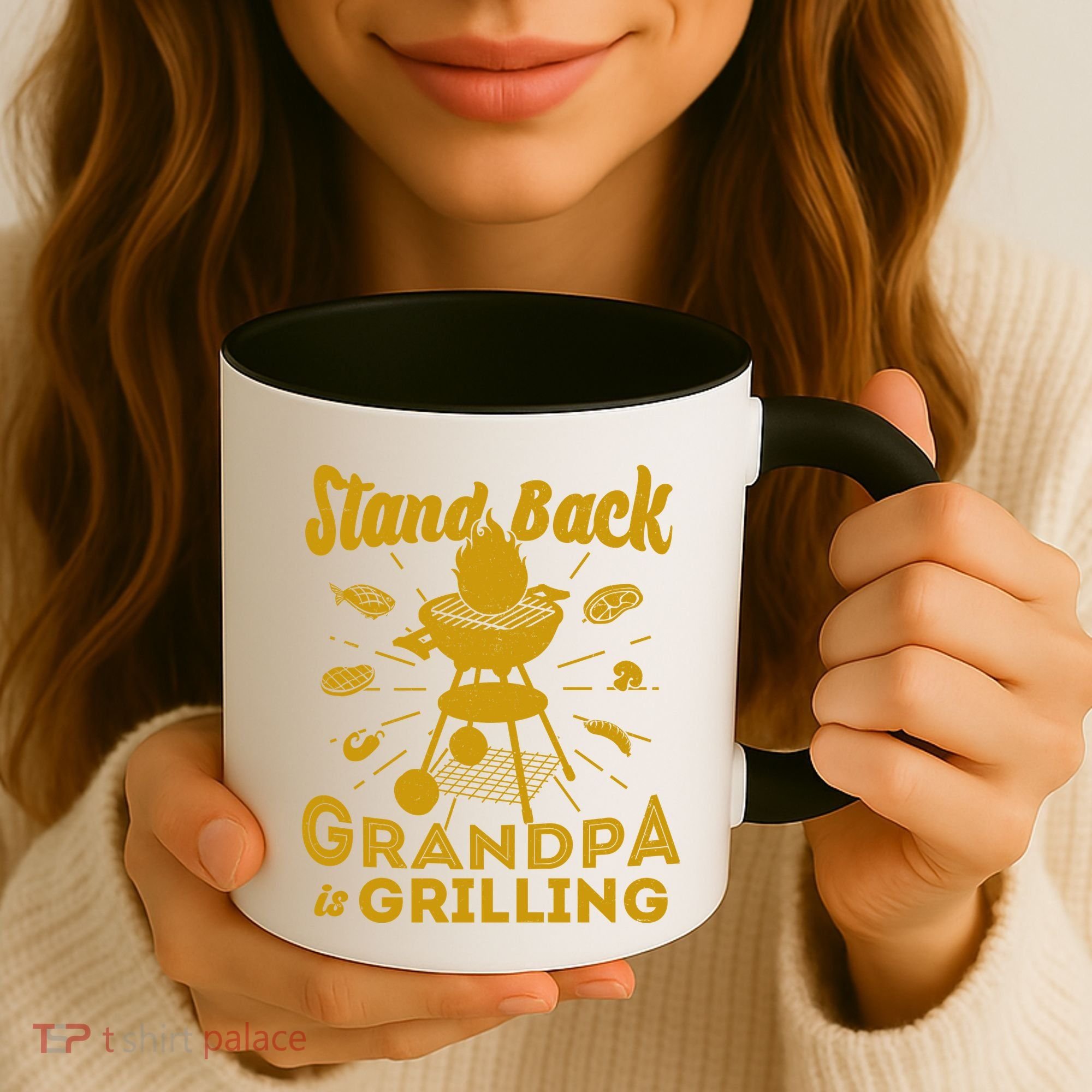 Stand Back Grandpa Is Grilling Coffee Mug