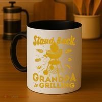 Stand Back Grandpa Is Grilling Coffee Mug thumb 4