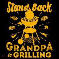 Stand Back Grandpa Is Grilling Ornament thumb 1