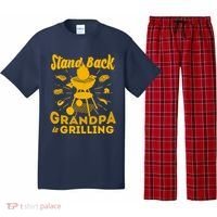 Stand Back Grandpa Is Grilling Pajama Set thumb 0