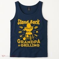 Stand Back Grandpa Is Grilling Tank Top thumb 2