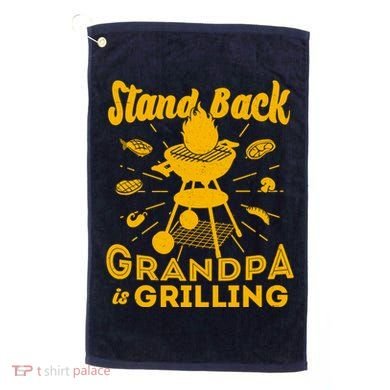 Stand Back Grandpa Is Grilling Golf Towel