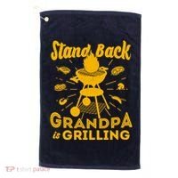 Stand Back Grandpa Is Grilling Golf Towel thumb 0