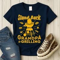 Stand Back Grandpa Is Grilling Women's T-Shirt thumb 3