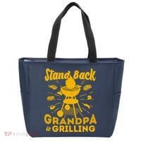 Stand Back Grandpa Is Grilling Tote Bag thumb 0