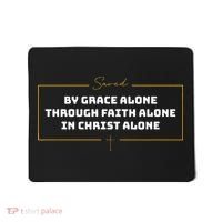 Saved By Grace Alone Solas Of Reformed Theology Christian Mousepad thumb 0