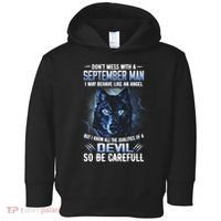 September Birthday Gifts Don't Mess With A September Man Toddler Hoodie thumb 0