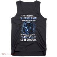September Birthday Gifts Don't Mess With A September Man Tank Top thumb 0