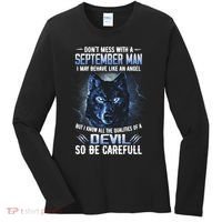 September Birthday Gifts Don't Mess With A September Man Women's Long Sleeve Shirt thumb 0
