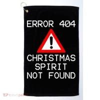 Scrooge Bah Humbug Error 404 Anti Christmas Spirit Golf Towel thumb 0