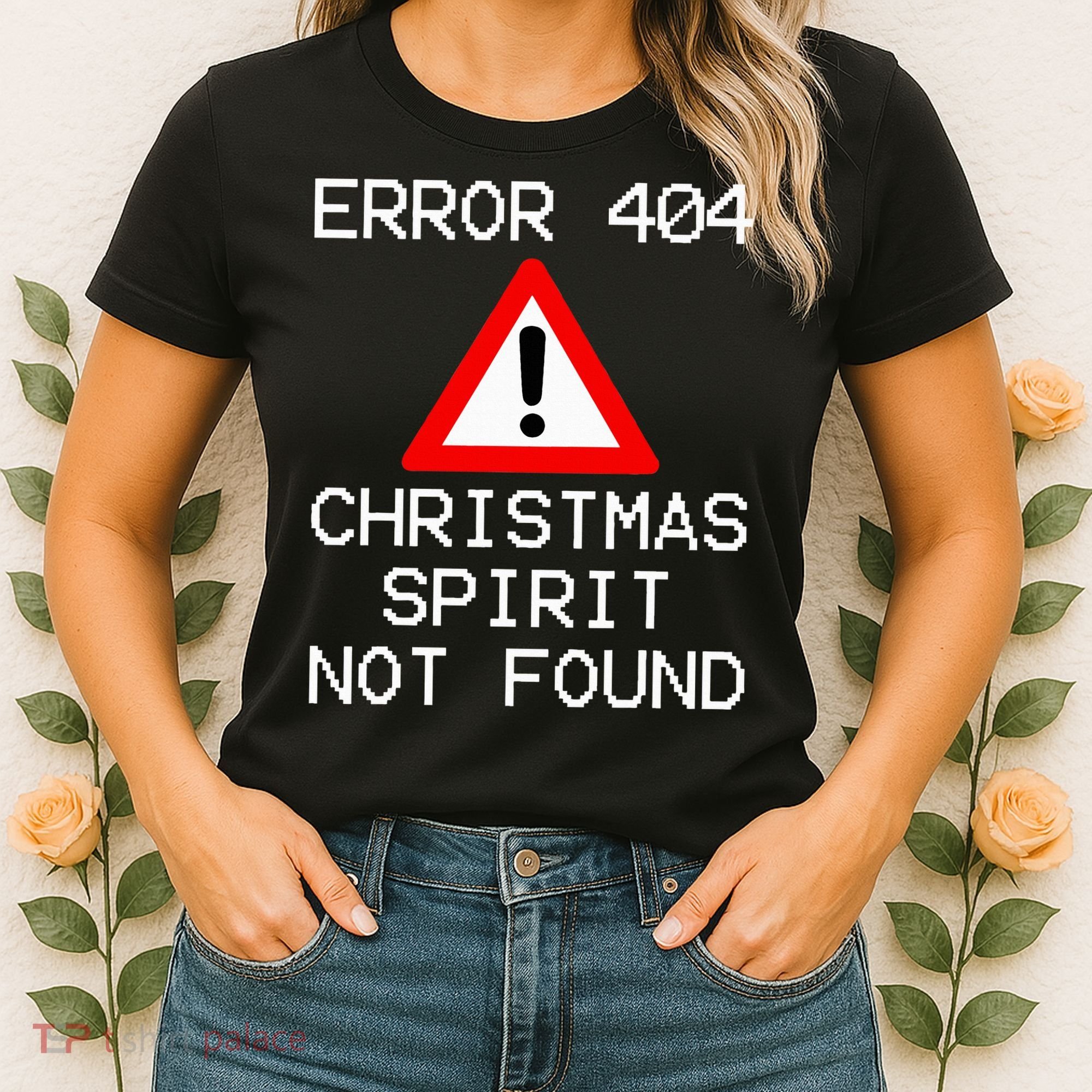 Scrooge Bah Humbug Error 404 Anti Christmas Spirit Women's T-Shirt