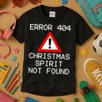 Scrooge Bah Humbug Error 404 Anti Christmas Spirit Kids T-Shirt thumb 3