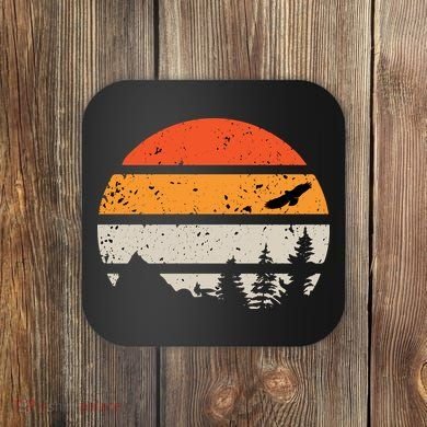 Summer Beach Hawaiian Vintage Coaster