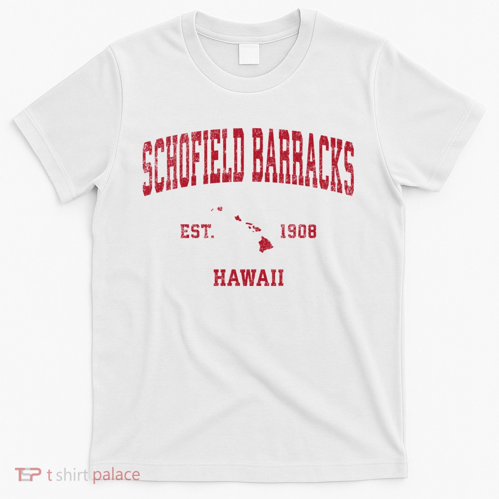 Schofield Barracks Hawaii Hi Vintage Sports T-Shirt