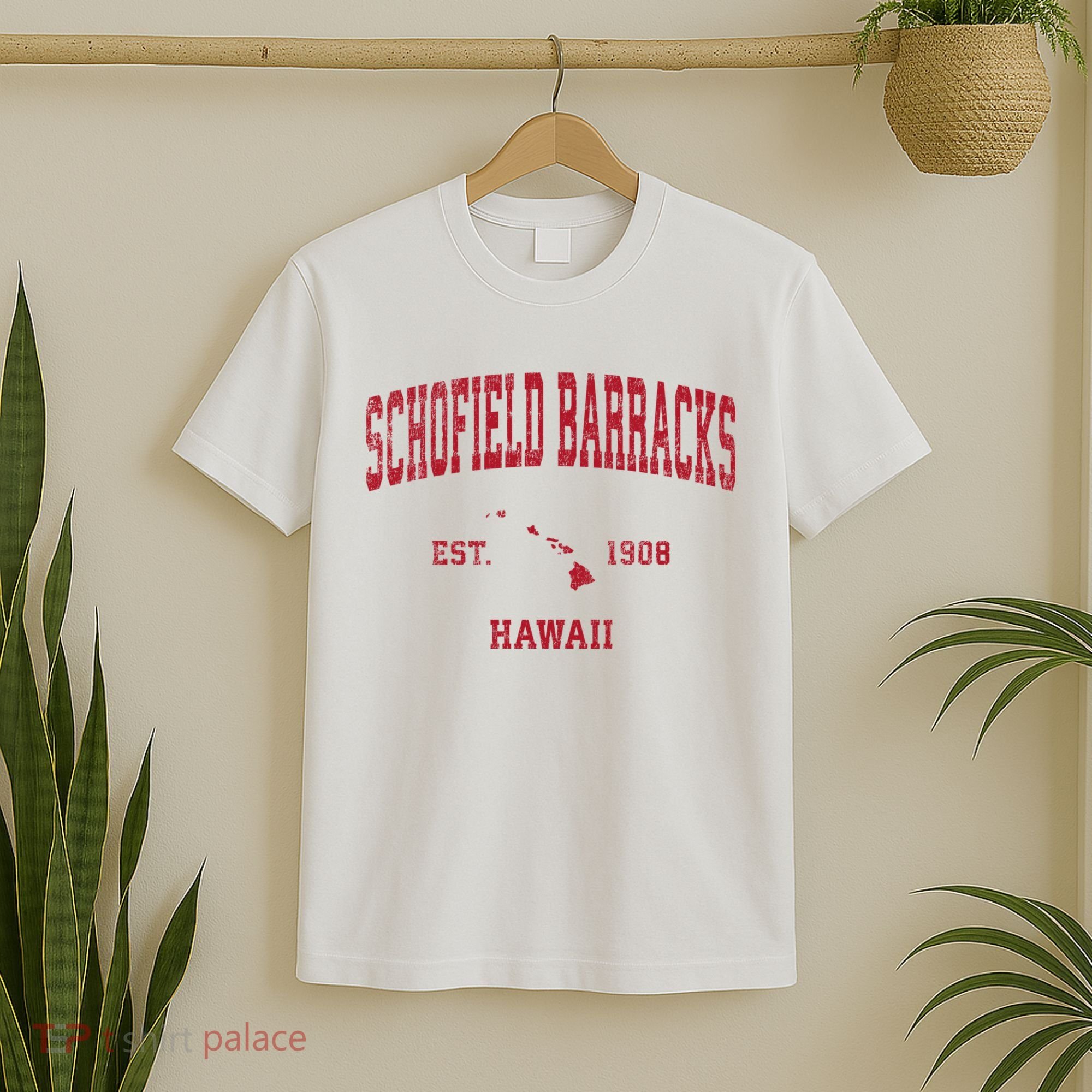 Schofield Barracks Hawaii Hi Vintage Sports T-Shirt