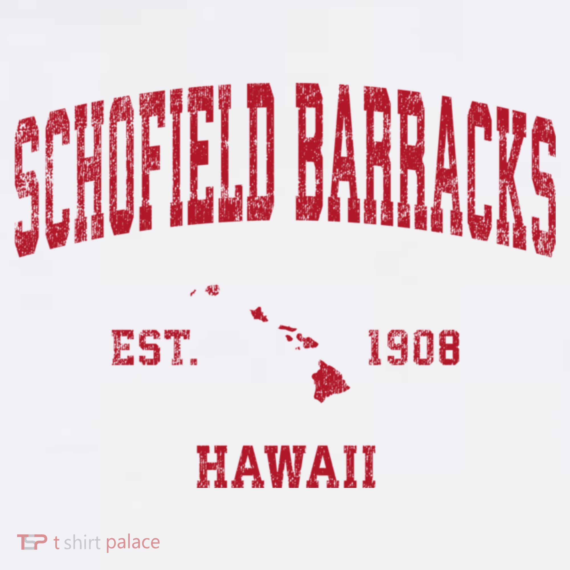 Schofield Barracks Hawaii Hi Vintage Sports T-Shirt