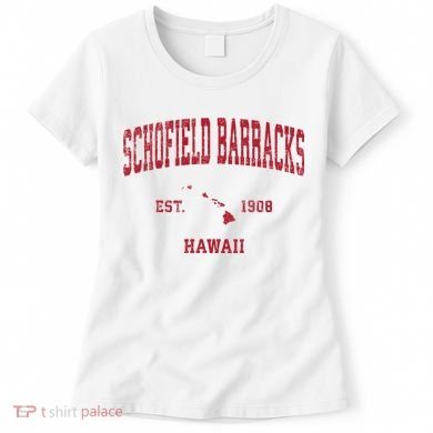 Schofield Barracks Hawaii Hi Vintage Sports Women's T-Shirt