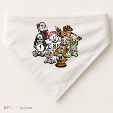 Scare Bears Halloween Creepy USA-Made Doggie Bandana
