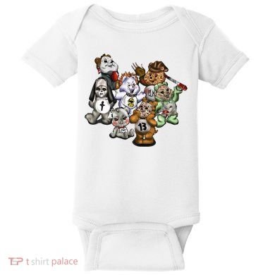 Scare Bears Halloween Creepy Baby Bodysuit