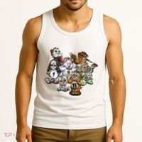 Scare Bears Halloween Creepy Tank Top thumb 3