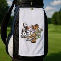 Scare Bears Halloween Creepy Golf Towel thumb 2