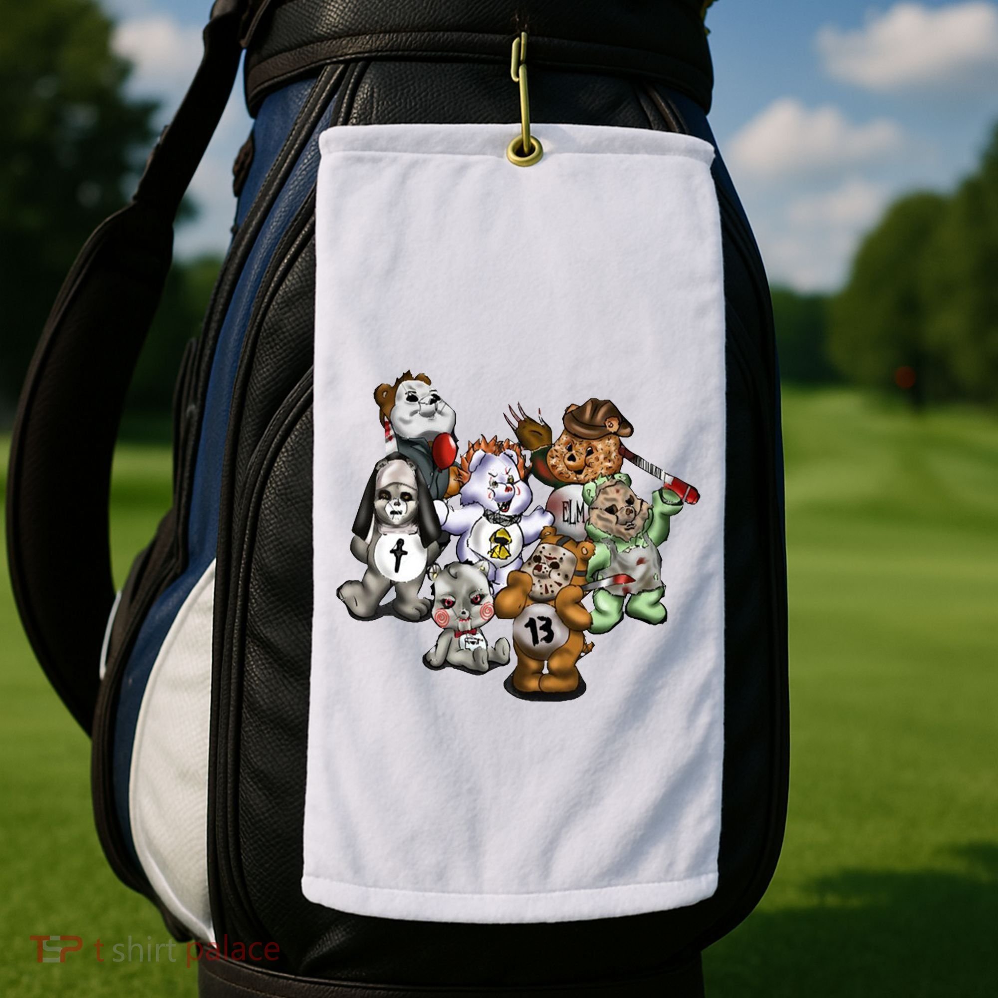 Scare Bears Halloween Creepy Golf Towel