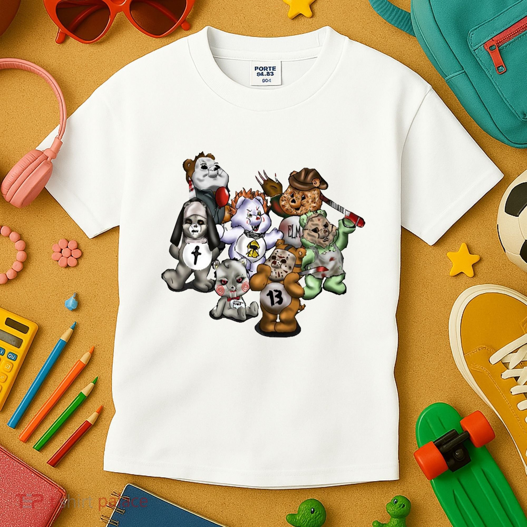 Scare Bears Halloween Creepy Kids T-Shirt