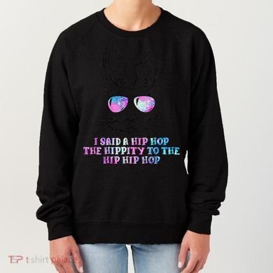 Sunglass Bunny Hip Hop Hippity Galaxy Easter Women's Sweatshirt