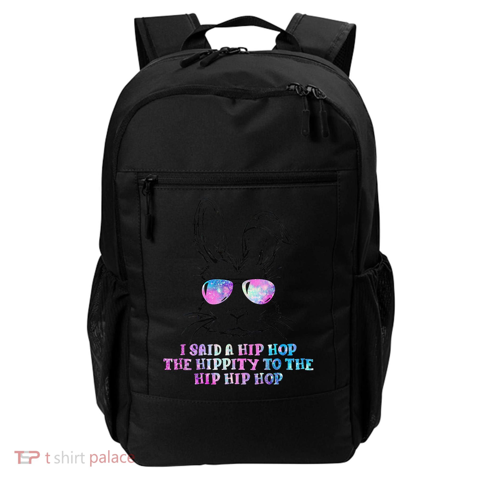 Sunglass Bunny Hip Hop Hippity Galaxy Easter Backpack