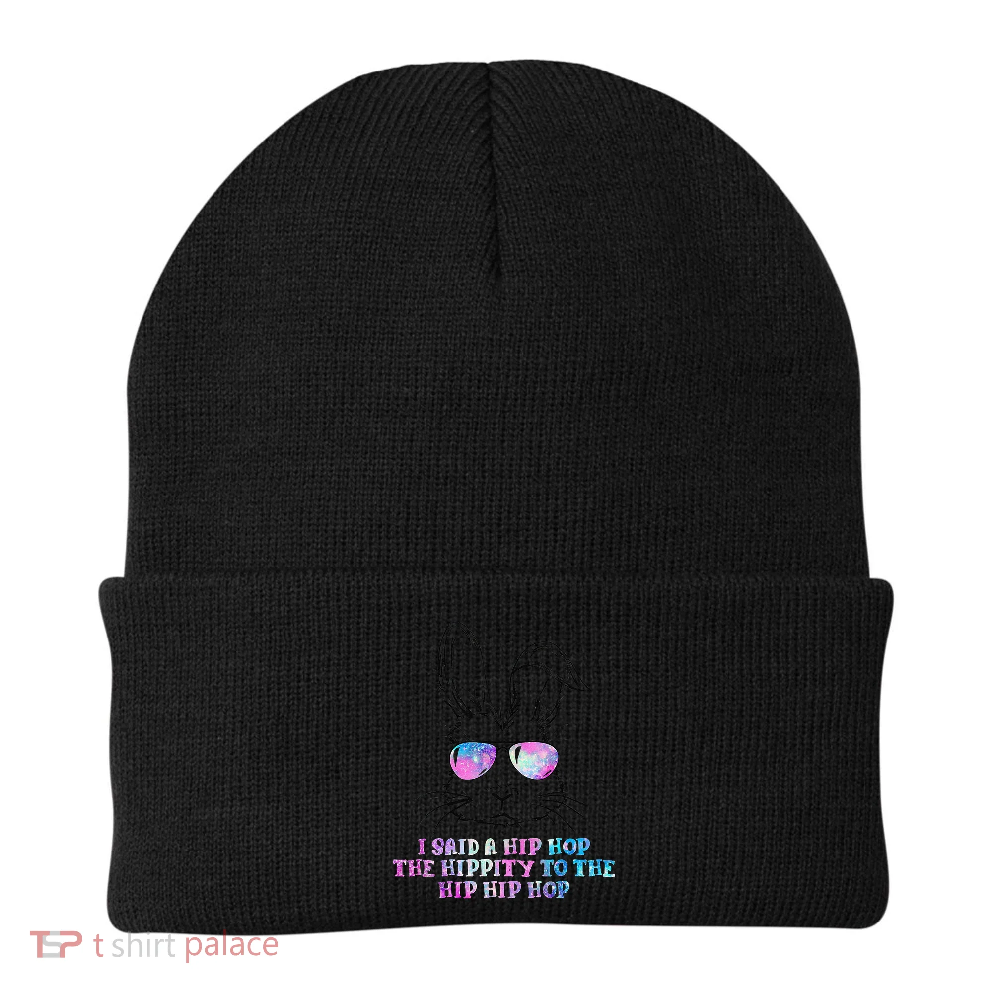 Sunglass Bunny Hip Hop Hippity Galaxy Easter Beanie