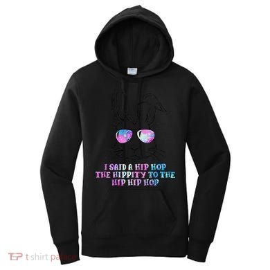 Sunglass Bunny Hip Hop Hippity Galaxy Easter Women's Hoodie