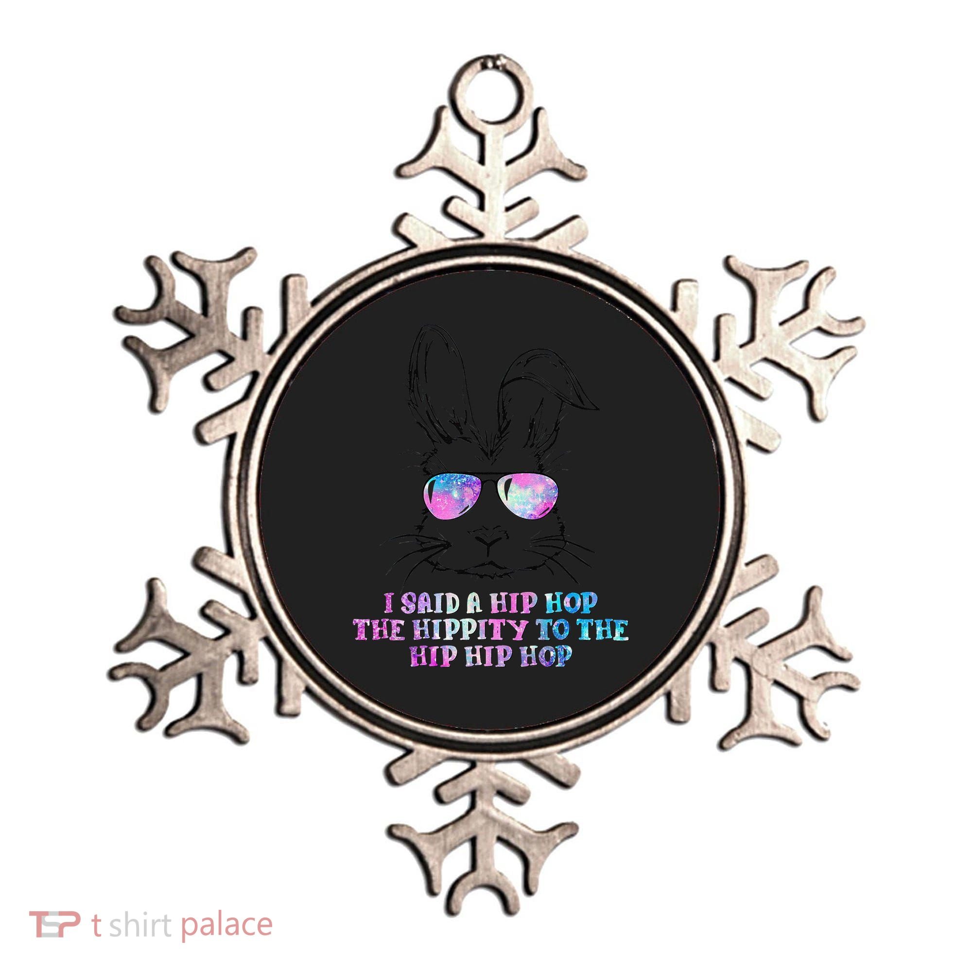 Sunglass Bunny Hip Hop Hippity Galaxy Easter Ornament