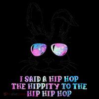 Sunglass Bunny Hip Hop Hippity Galaxy Easter Ornament thumb 1