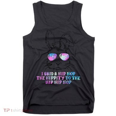 Sunglass Bunny Hip Hop Hippity Galaxy Easter Tank Top