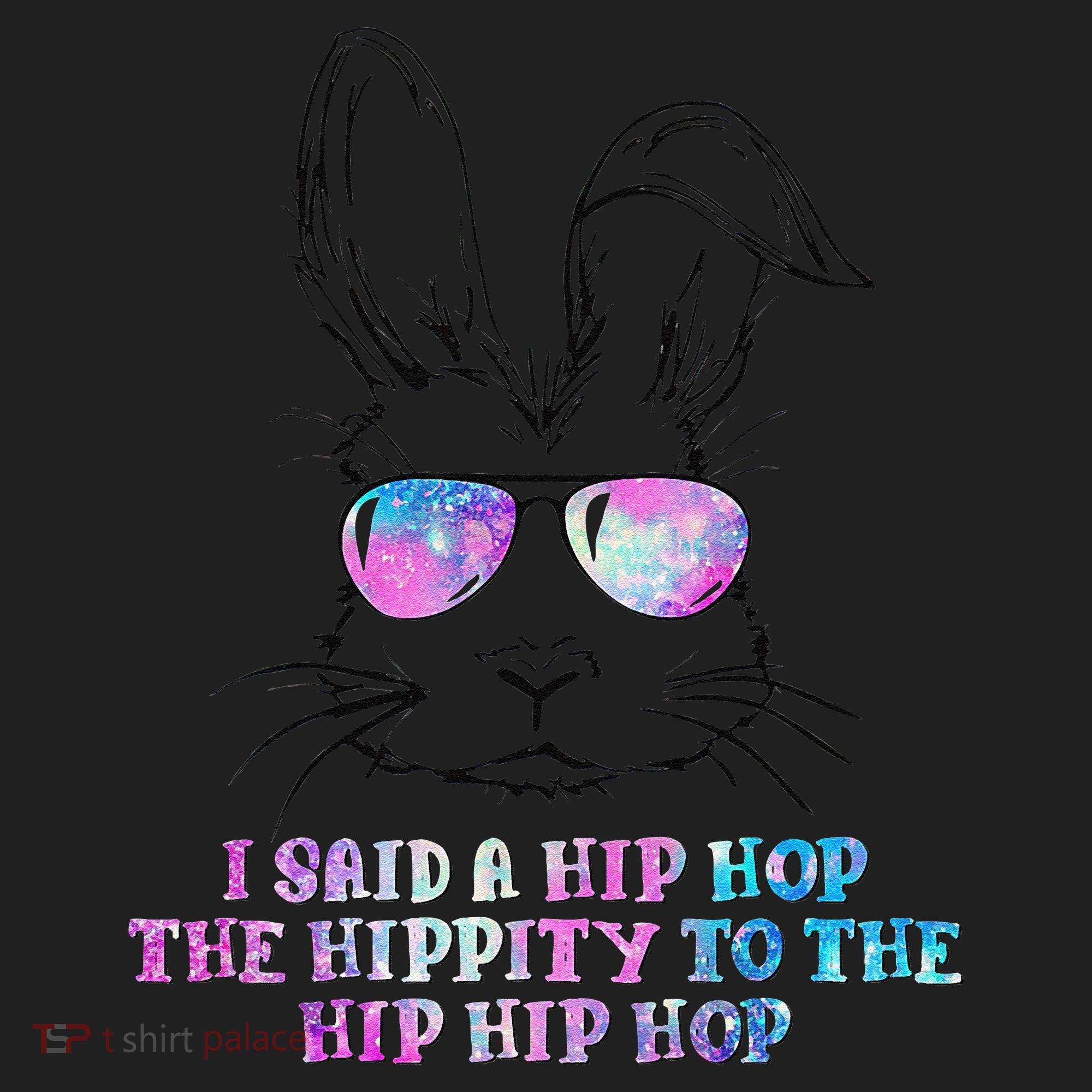 Sunglass Bunny Hip Hop Hippity Galaxy Easter Golf Towel