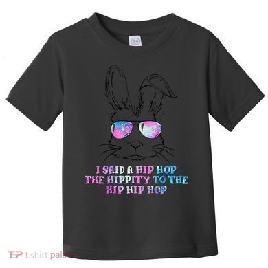 Sunglass Bunny Hip Hop Hippity Galaxy Easter Toddler T-Shirt