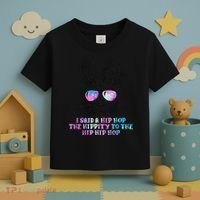 Sunglass Bunny Hip Hop Hippity Galaxy Easter Toddler T-Shirt thumb 3