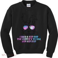 Sunglass Bunny Hip Hop Hippity Galaxy Easter Kids Sweatshirt thumb 0