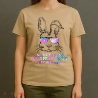 Sunglass Bunny Hip Hop Hippity Galaxy Easter T-Shirt thumb 4