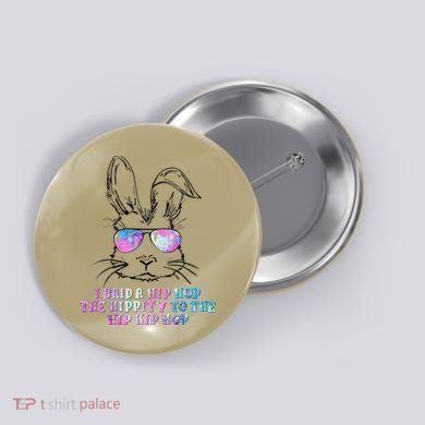 Sunglass Bunny Hip Hop Hippity Galaxy Easter Button