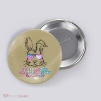 Sunglass Bunny Hip Hop Hippity Galaxy Easter Button thumb 0