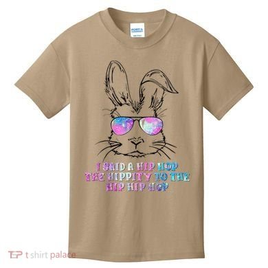 Sunglass Bunny Hip Hop Hippity Galaxy Easter Kids T-Shirt