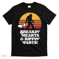 Sasquatch Breakin Hearts & Rippin Farts! Funny Bigfoot Sun T-Shirt thumb 0