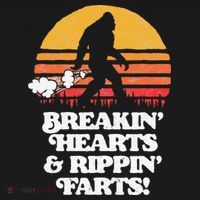 Sasquatch Breakin Hearts & Rippin Farts! Funny Bigfoot Sun Women's Tank Top thumb 5