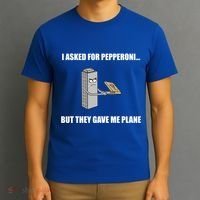 Summerhays Bros I Asked For Pepperoni But They Gave Me Plane T-Shirt thumb 3