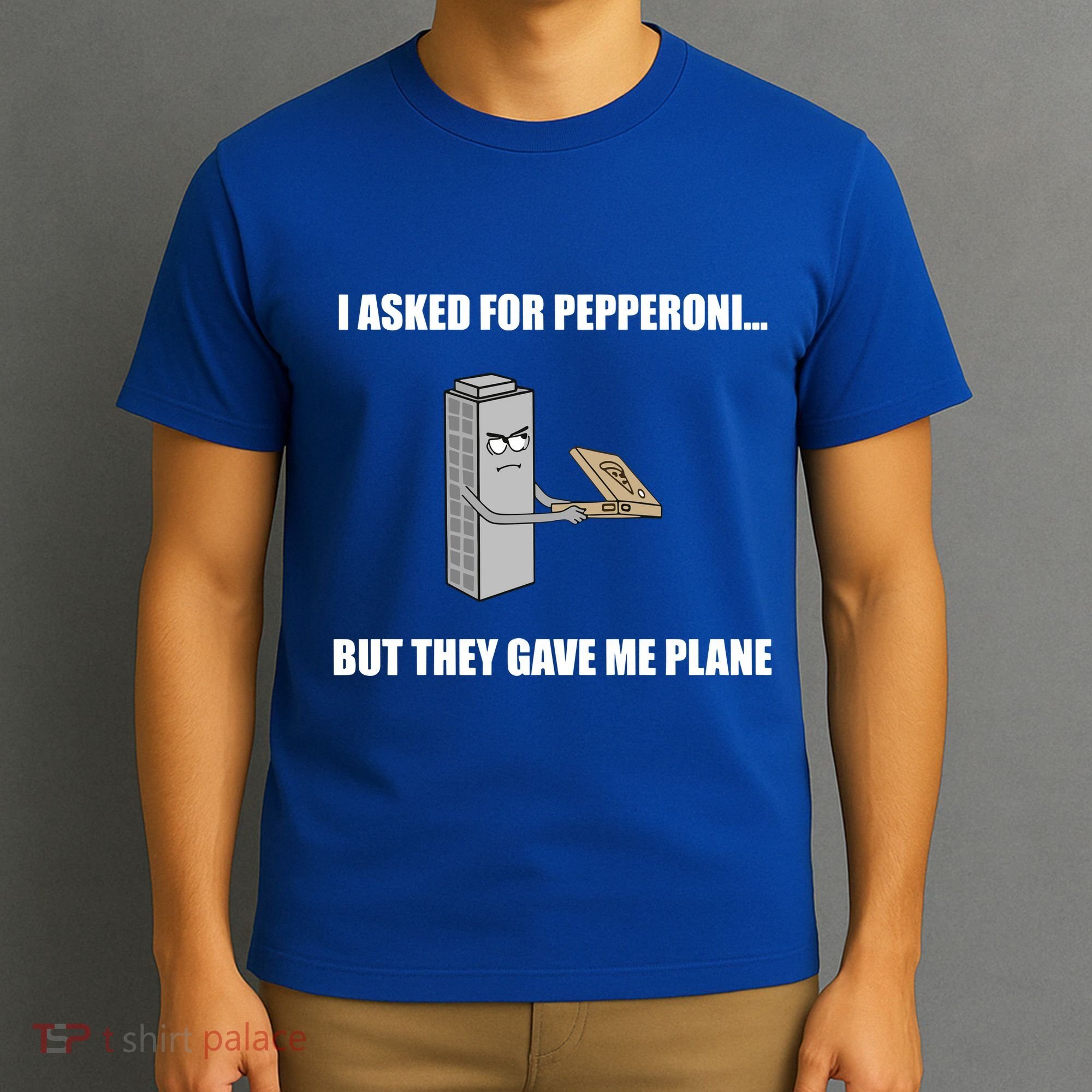 Summerhays Bros I Asked For Pepperoni But They Gave Me Plane T-Shirt