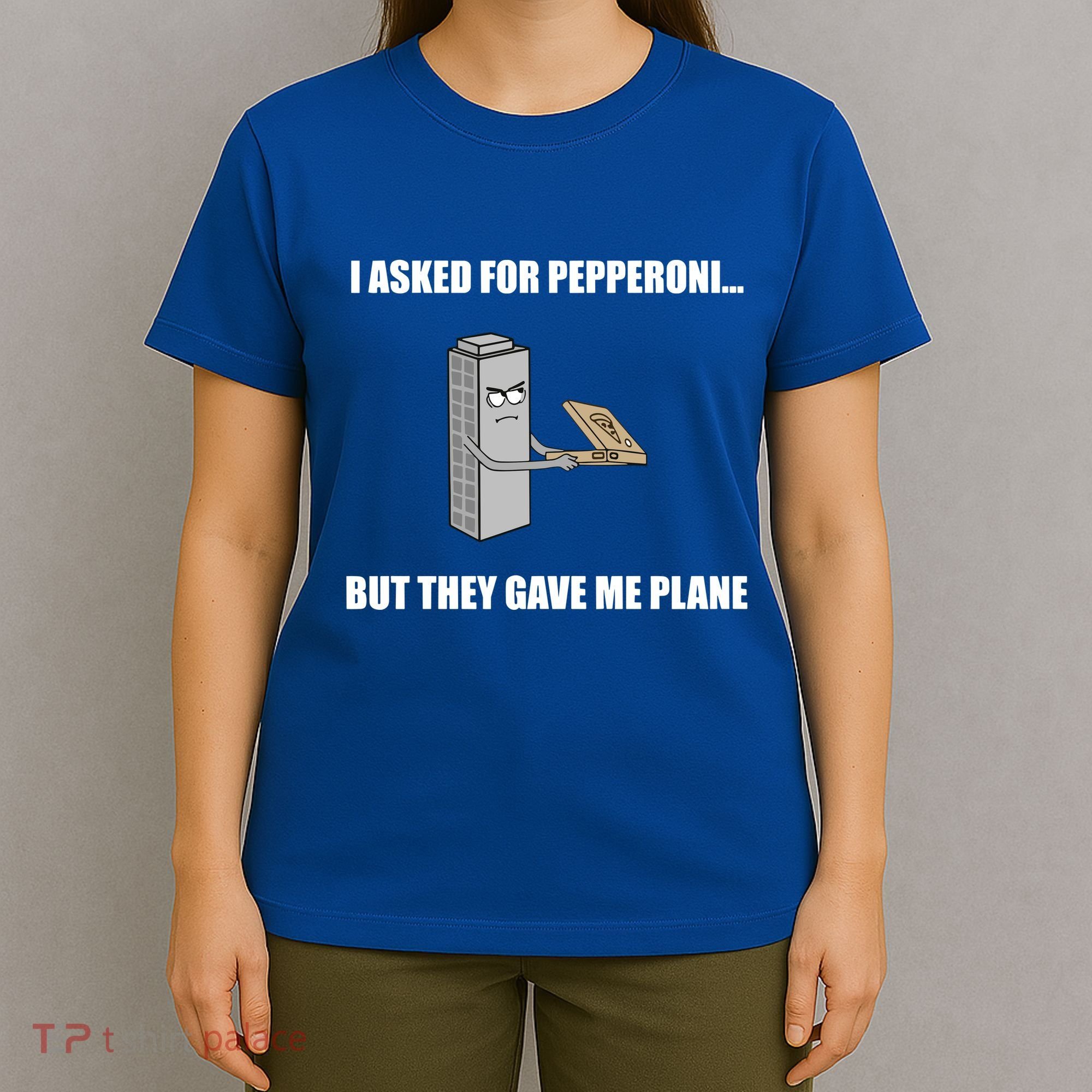 Summerhays Bros I Asked For Pepperoni But They Gave Me Plane T-Shirt