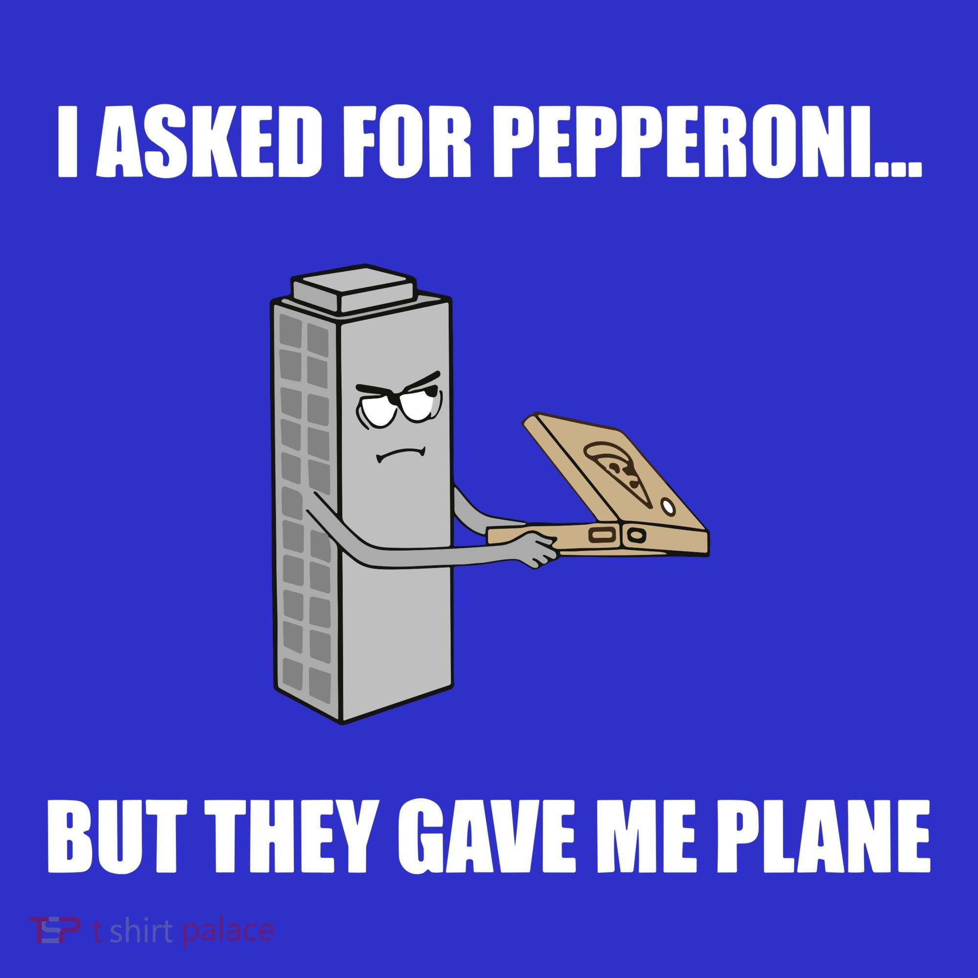 Summerhays Bros I Asked For Pepperoni But They Gave Me Plane T-Shirt